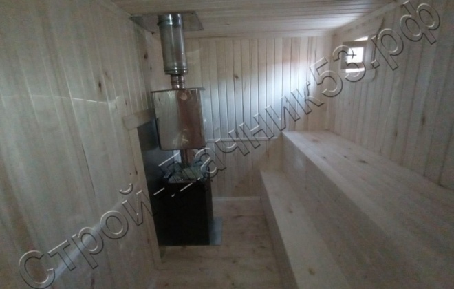 4 Брусовая баня Б-28, 8х3м, 24 М², Московская область, Павлово-Посадский городской округ, г. Электрогорск, СНТ «Орион» (6)